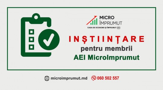 ÎNŞTIINŢARE privind convocarea Adunării Generale 2026 pentru membrii MicroÎmprumut!